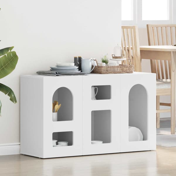 Sideboard Vit 100 x 35 x 59 cm Konstruerat trä