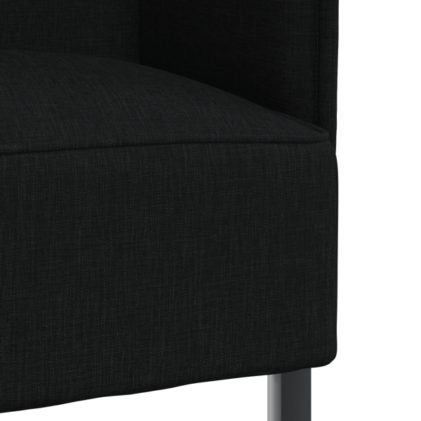 Hög Ryggsoffa 101cm Svart tyg