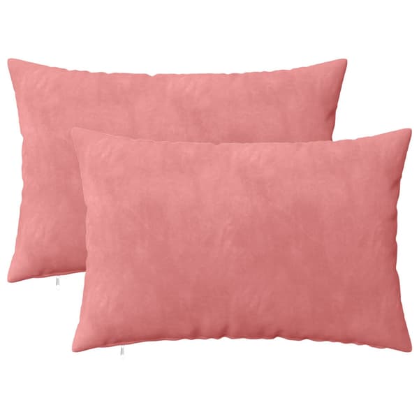 Kuddöverdrag 2 st HEERLEN Rosa 40 x 60 cm Sammet