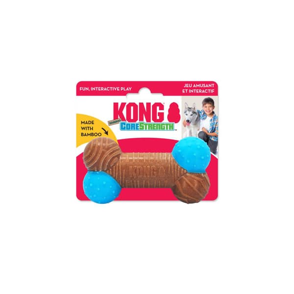 Hundleksak CoreStrength Bamboo Bone Large KONG 15x8x5 cm