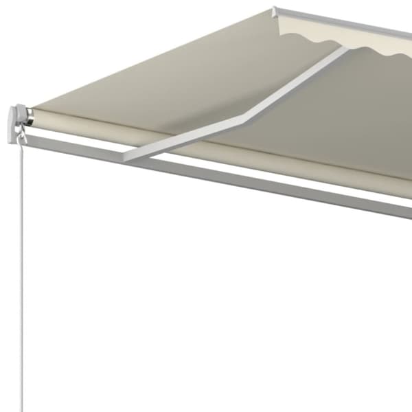 Markis manuellt infällbar 450x350 cm gräddvit