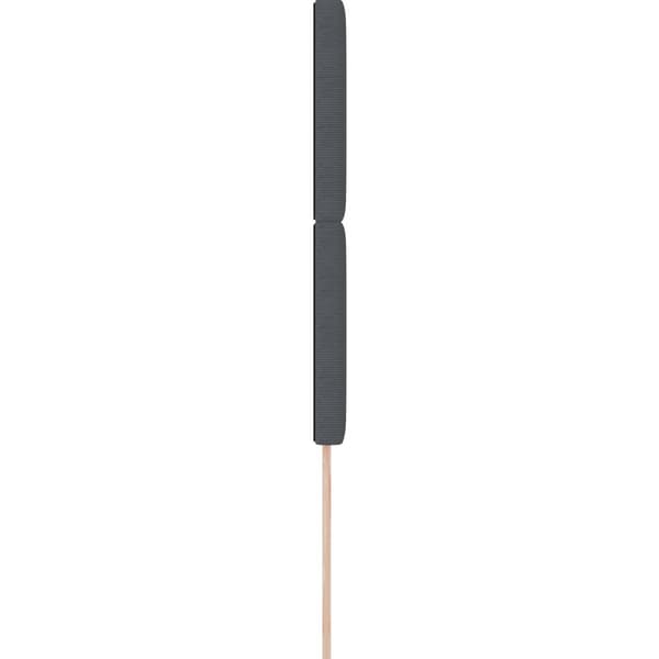 Huvudgavel Mörkgrå 80 cm Kordread tyg