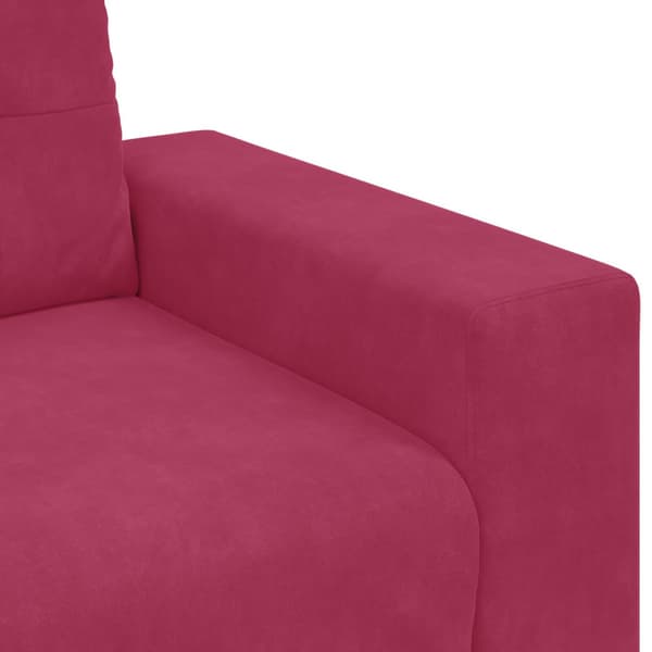 Soffa 2 st Vinröd Sammet