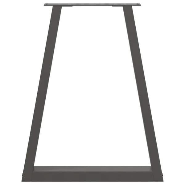 Matbordsben V-formade 2 st antracit 60x(72-73,3) cm stål