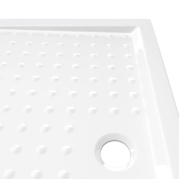 Duschkar med prickar vit 70x100x4 cm ABS