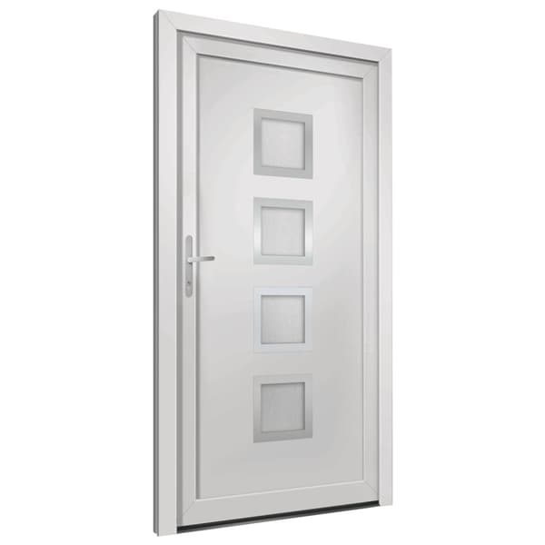 Ytterdörr vit 98x208 cm PVC