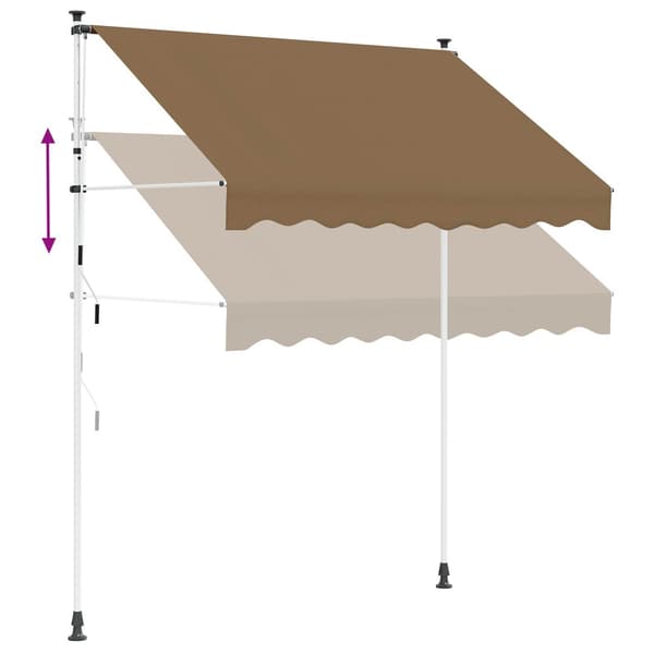 Manuell Utdragbar Markis Beige 150 cm
