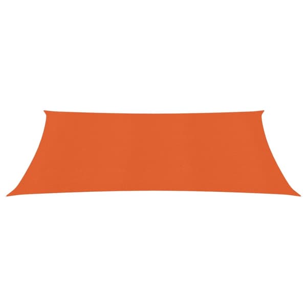 Solsegel 160 g/m² rektangulär orange 4x5 m HDPE