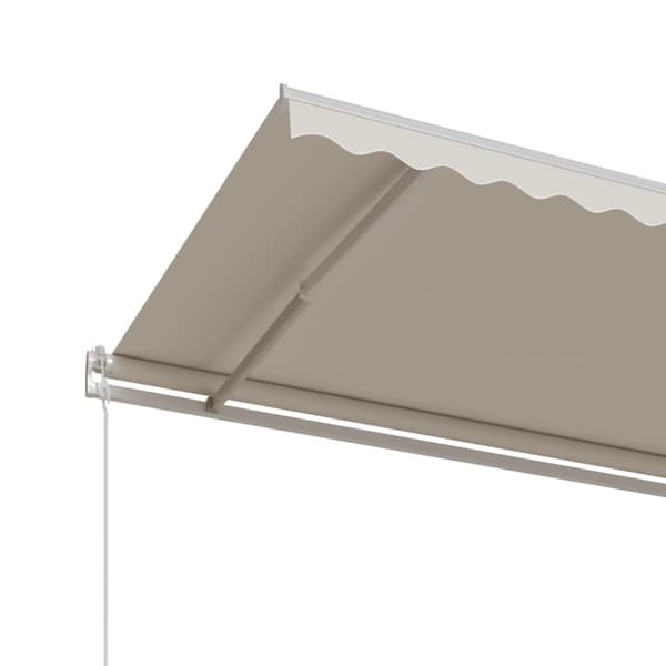Automatisk markis 600x350 cm gräddvit