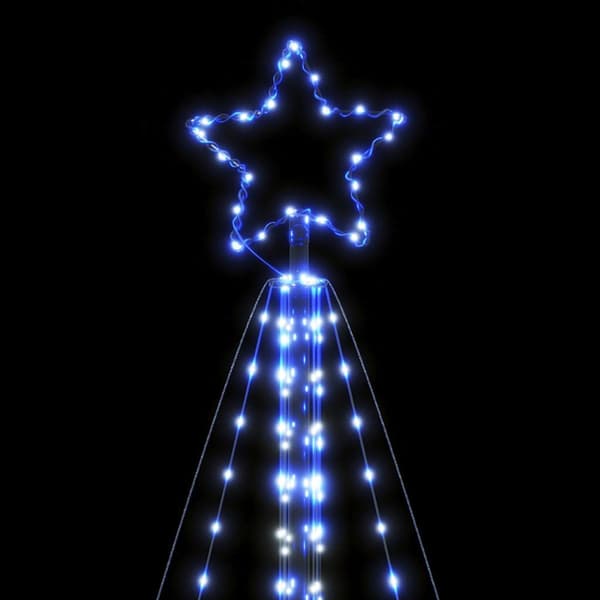 LED julgran 615 LEDs blå 404,5 cm