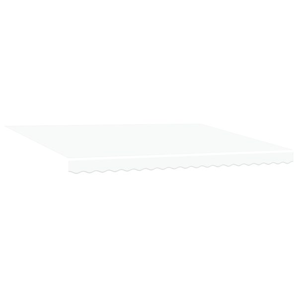 Markisram Vit 450 × 300 cm Polyester med PU-beläggning