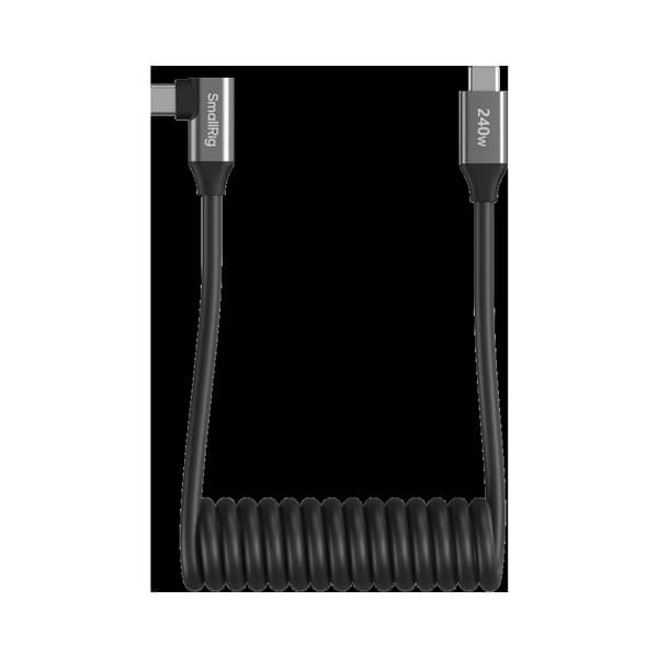 SmallRig 5730 USB-C Data Cable Coiled (Straight to Angled)