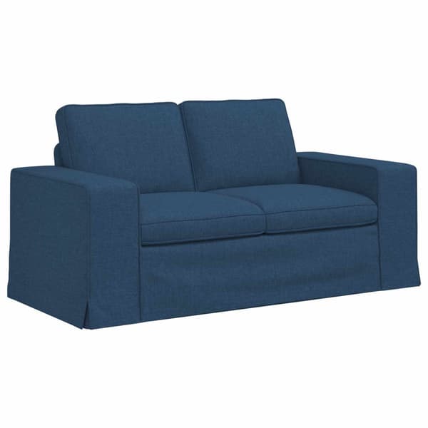 Soffset 2 pcs Blå 182 x 80 x 82 cm tyg