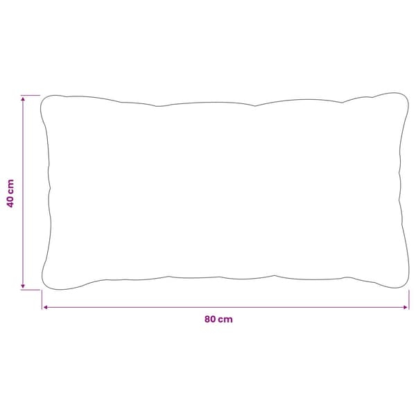 Kuddöverdrag 6 st HEERLEN Grå 40 x 80 cm Polyester