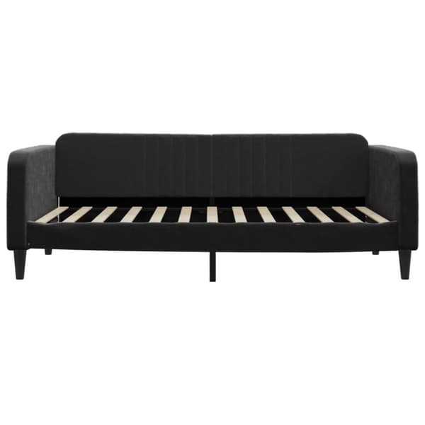 Dagbädd utdragbar svart 100x200 cm sammet