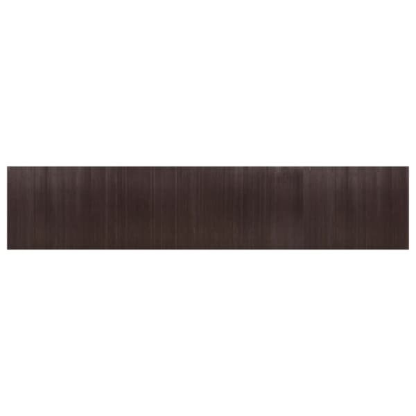 Rumsavdelare mörkbrun bredd 800 cm höjd 165 cm bambu