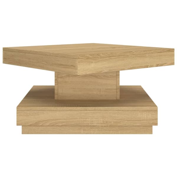 Soffbord ljusbrun 60x60x35 cm MDF