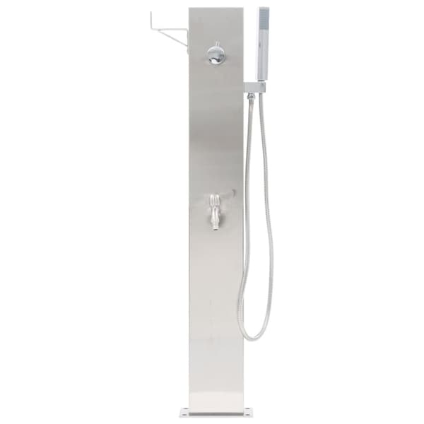 Utedusch 110 cm rostfritt stål