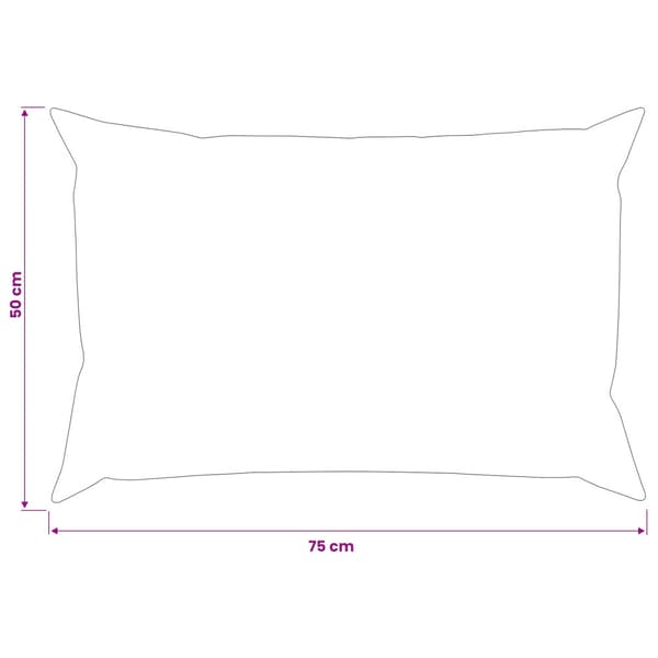 Kuddöverdrag 6 st HEERLEN Grå 50 x 75 cm Polyester