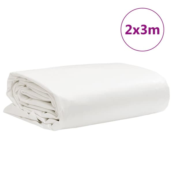 Presenning vit 2x3 m 650 g/m²