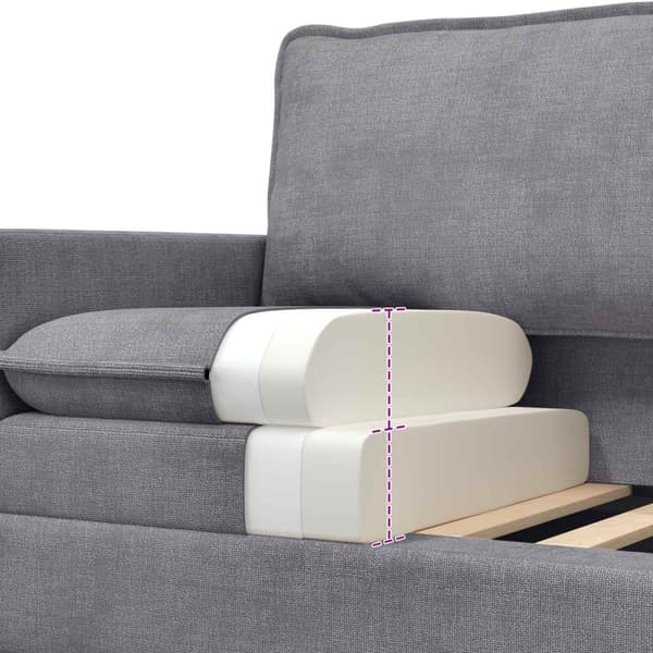 Soffa Ljusgrå 76 x 81 x 87,5 cm Polyester