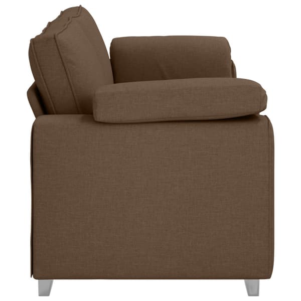 3-Sits soffa Brun 220 cm tyg