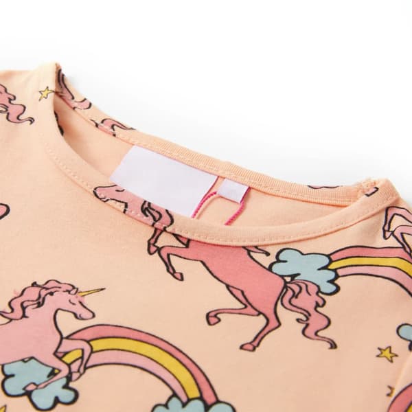 Barnpyjamas med korta ärmar ljus orange 104