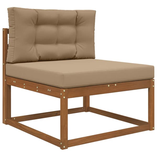 Utomhus Soffa Kudde 2 pcs Taupe Polyester