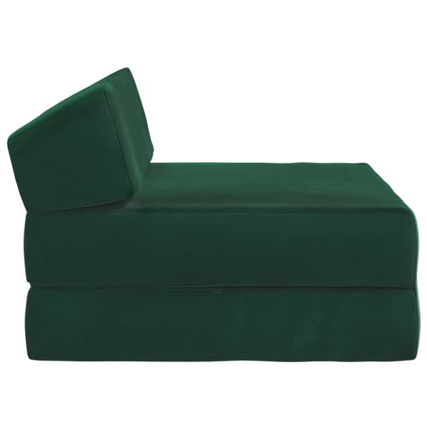 Fällbar Soffbed Mörkgrön 60 x 70 x 41 cm Tyg