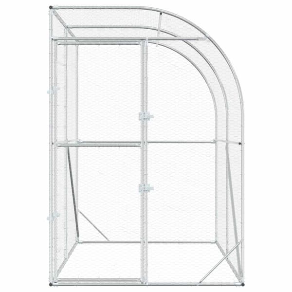 Hönsgård Silver 200 x 200 x 215 cm Galvaniserat stål