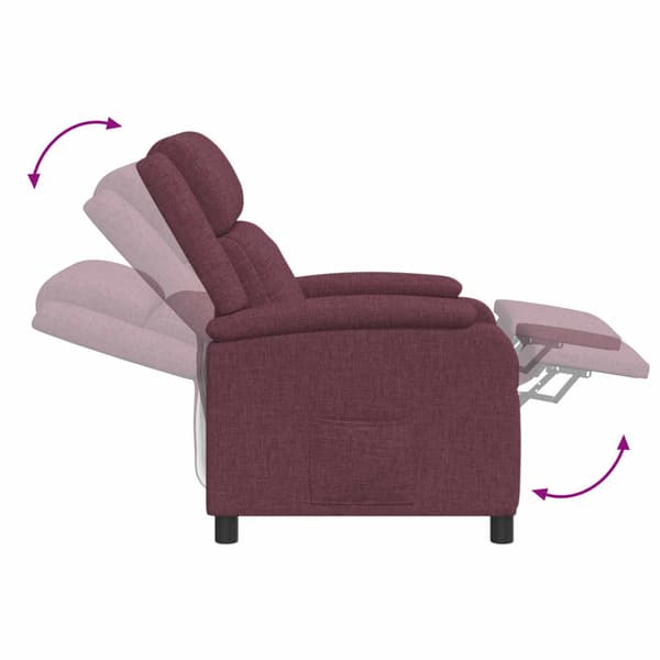 Recliner Lila Tyg