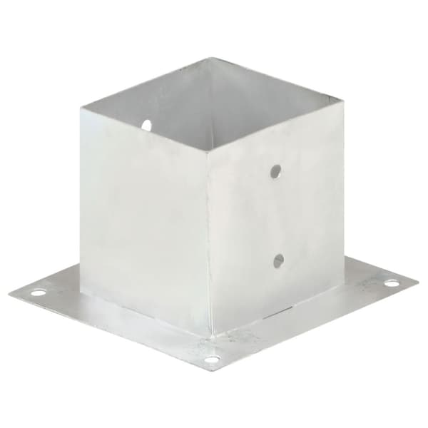 Stolpfot 4 st galvaniserad metall 141 mm