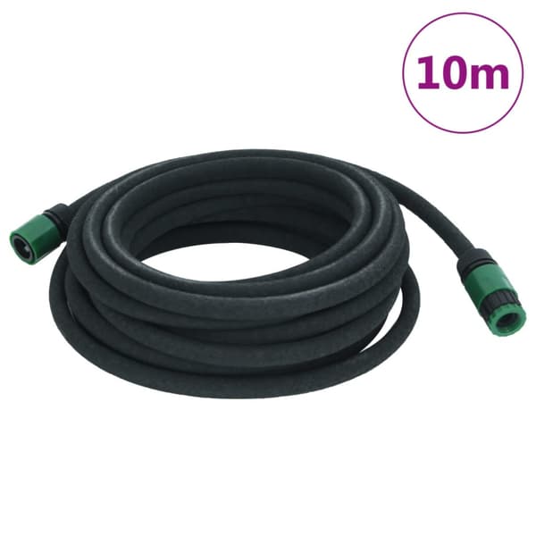 Fuktslang svart 0,6" 10 m gummi