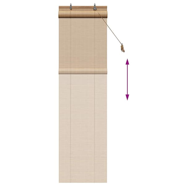 Rullgardin Brun 50 x 220 cm Bambu