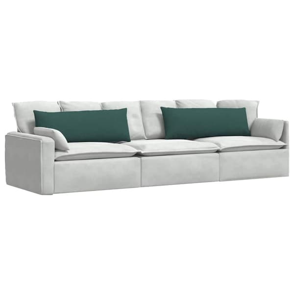 Sofakuddar 2 pcs Mörkgrön 120 x 40 cm tyg