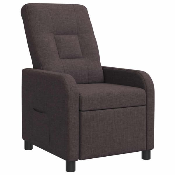Recliner Mörkbrun Tyg