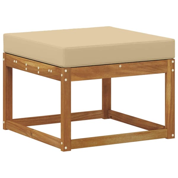 Utomhussoffset 5 pcs Naturlig och Beige Polyester