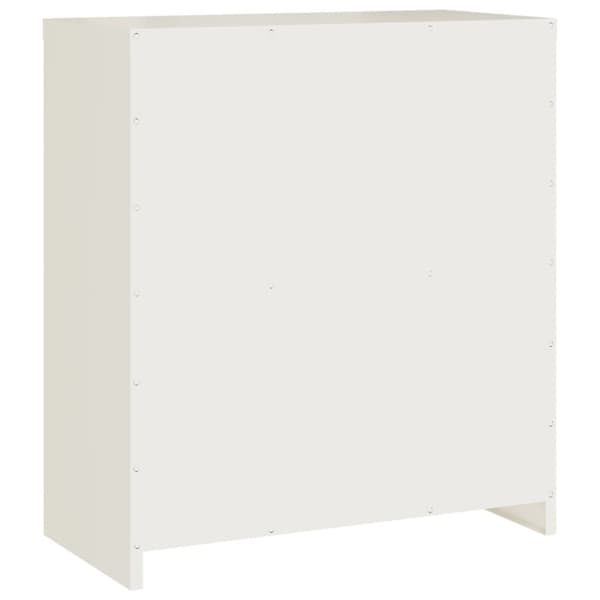 Dokumentskåp vit 79x40x90 cm stål