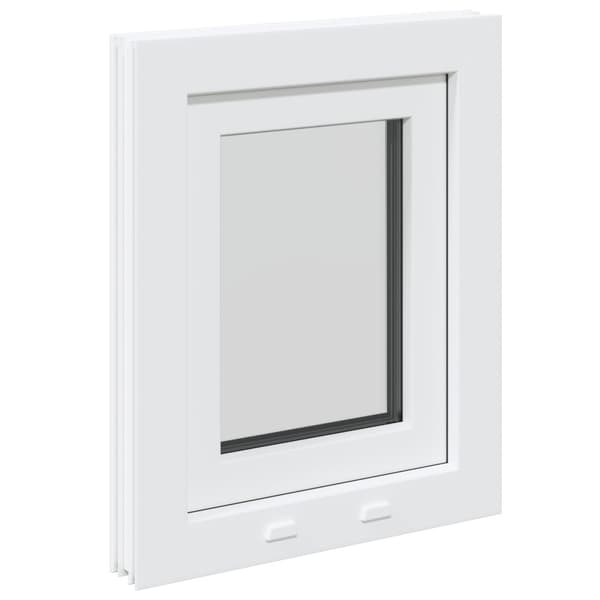 Källarfönster RISOR 50 x 55 cm PVC och glas