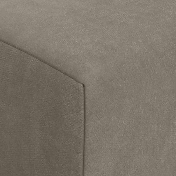 Fällbar Soffbed Ljusgrå 200 x 70 x 10 cm Sammet