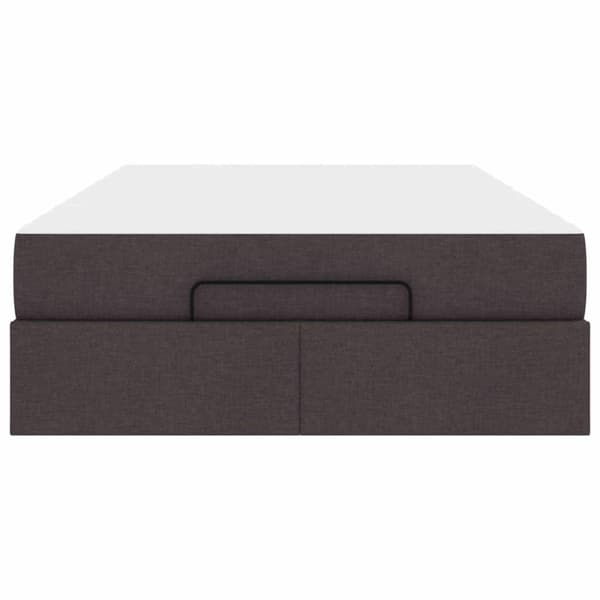 Sängram med madrass 2 pcs Tan tyg
