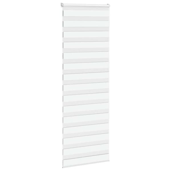 Rullgardin zebra vit 75x200 cm tyg bredd 70,9 cm polyester