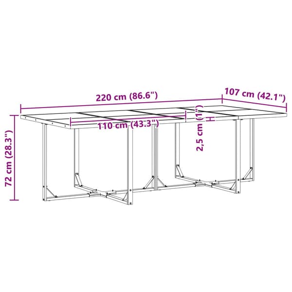 Trädgårdsmöbelset 5 pcs Svart Stål