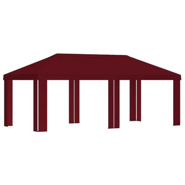 Tältöverdrag 6 x 3 m Vinröd Polyester 190 gsm