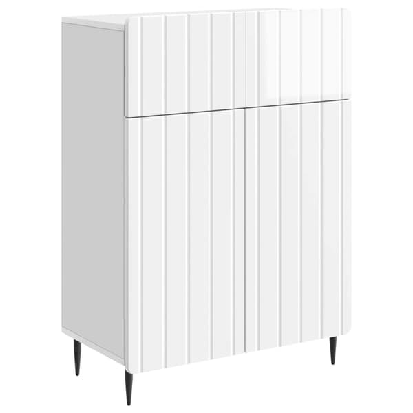 Sideboard Vit högglans 66 x 34,5 x 92 cm Konstruerat trä