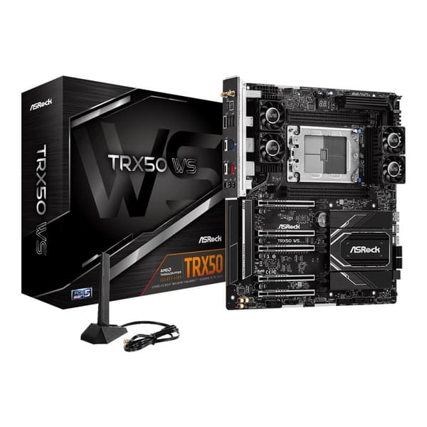 ASRock TRX50 WS - moderkort - utökad ATX - Socket sTR5 - AMD TRX50