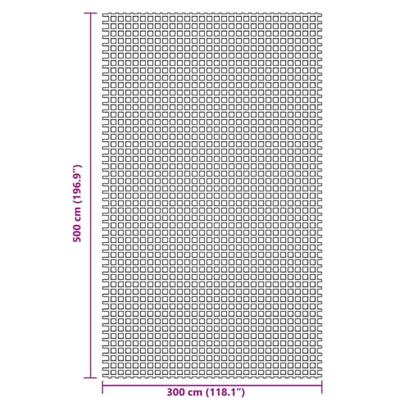 Tältmatta antracit 5x3 m