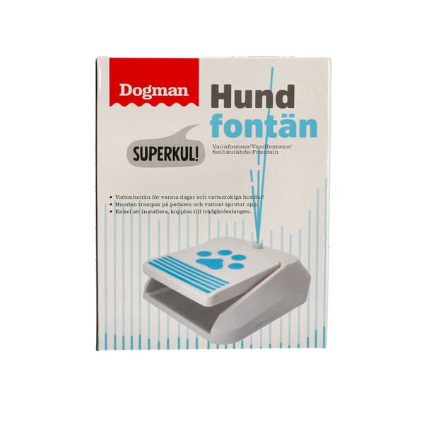 Vattenfontän Vit