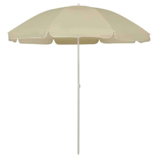 Strandparasoll sandgul 240 cm