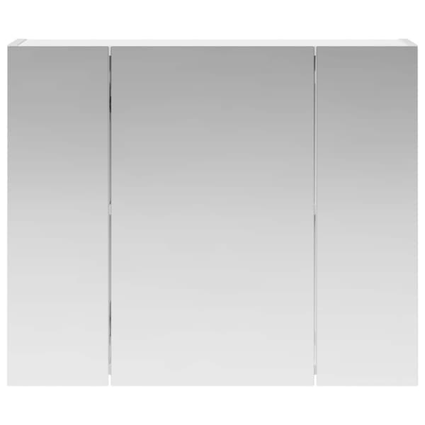 Badrumsspegelskåp Vit 60 x 14,5 x 50 cm Konstruerat trä